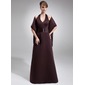 Tubo Frente única Vestidos longo cetim Vestido de madrinha com Pregueado Beading (007001022) Tubo Frente única Vestidos longo cetim Vestido de madrinha com Pregueado Beading (007001022)