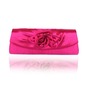 Rose Gorgeous Shining Satin Shell With Applique Evening Handbags/ Clutches More Colors Available (012005529)