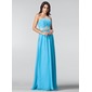 A-Line/Princess Strapless Floor-Length Chiffon Prom Dress With Ruffle Beading (018005216) A-Line/Princess Strapless Floor-Length Chiffon Prom Dress With Ruffle Beading (018005216)