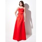 A-Line/Princess Sweetheart Floor-Length Satin Prom Dress With Beading (018002818) A-Line/Princess Sweetheart Floor-Length Satin Prom Dress With Beading (018002818)