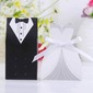 Tuxedo And Gown Favor Box With White Ribbon (Set of 12) (050024303)