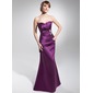 Tubo Decote recortado Vestidos longo Cetim Vestidos de festa com Pregueado Bordado (017014677) Tubo Decote recortado Vestidos longo Cetim Vestidos de festa com Pregueado Bordado (017014677)