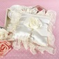 Gorgeous Wedding Ring Pillow With Rose Design Ribbon(103018455)