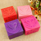 Floral Heart Design Favor Boxes - Set of 12 (More Colors) (114024112)