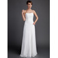Sheath/Column Sweetheart Court Train Chiffon Wedding Dress With Ruffle (002011592)