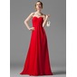 Empire Sweetheart Floor-Length Chiffon Bridesmaid Dress With Ruffle Beading (007001058)