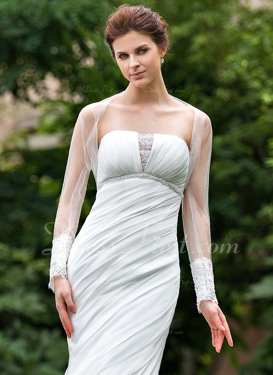 lace tulle wedding wrap