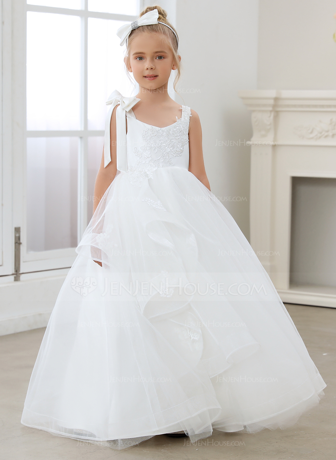 Ball-Gown/Princess Sequins Tulle Dress