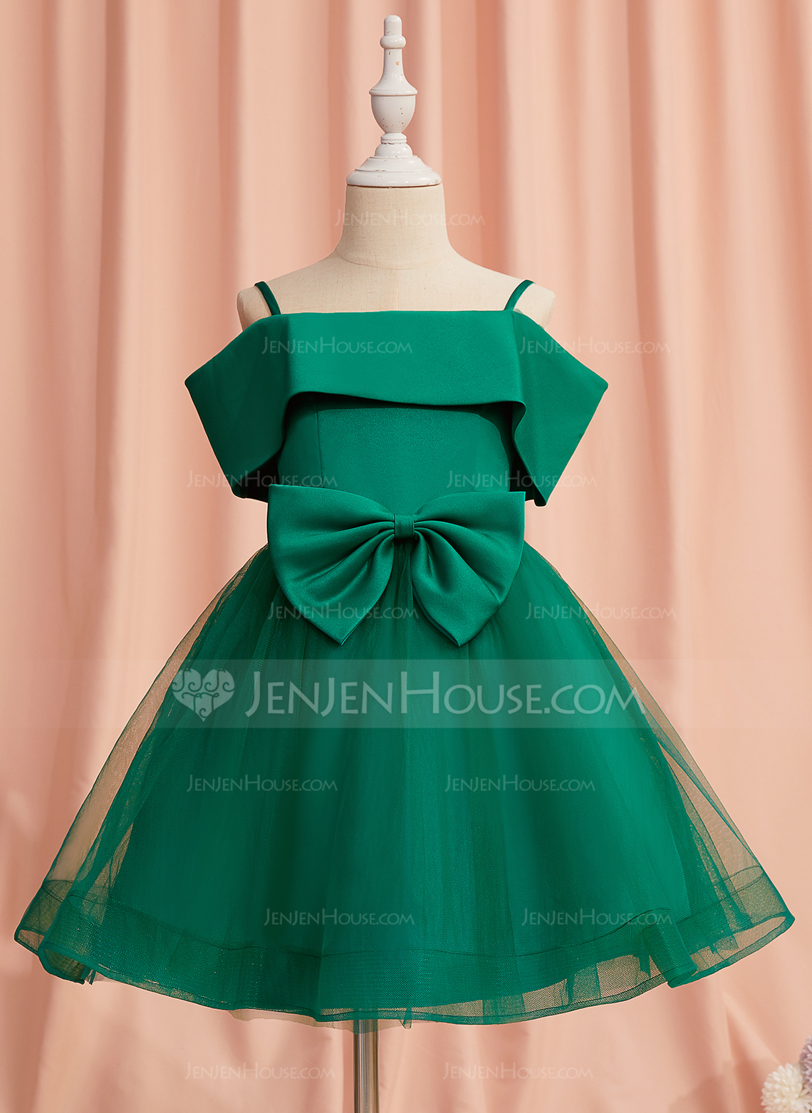 A-line Bow Tulle Dress