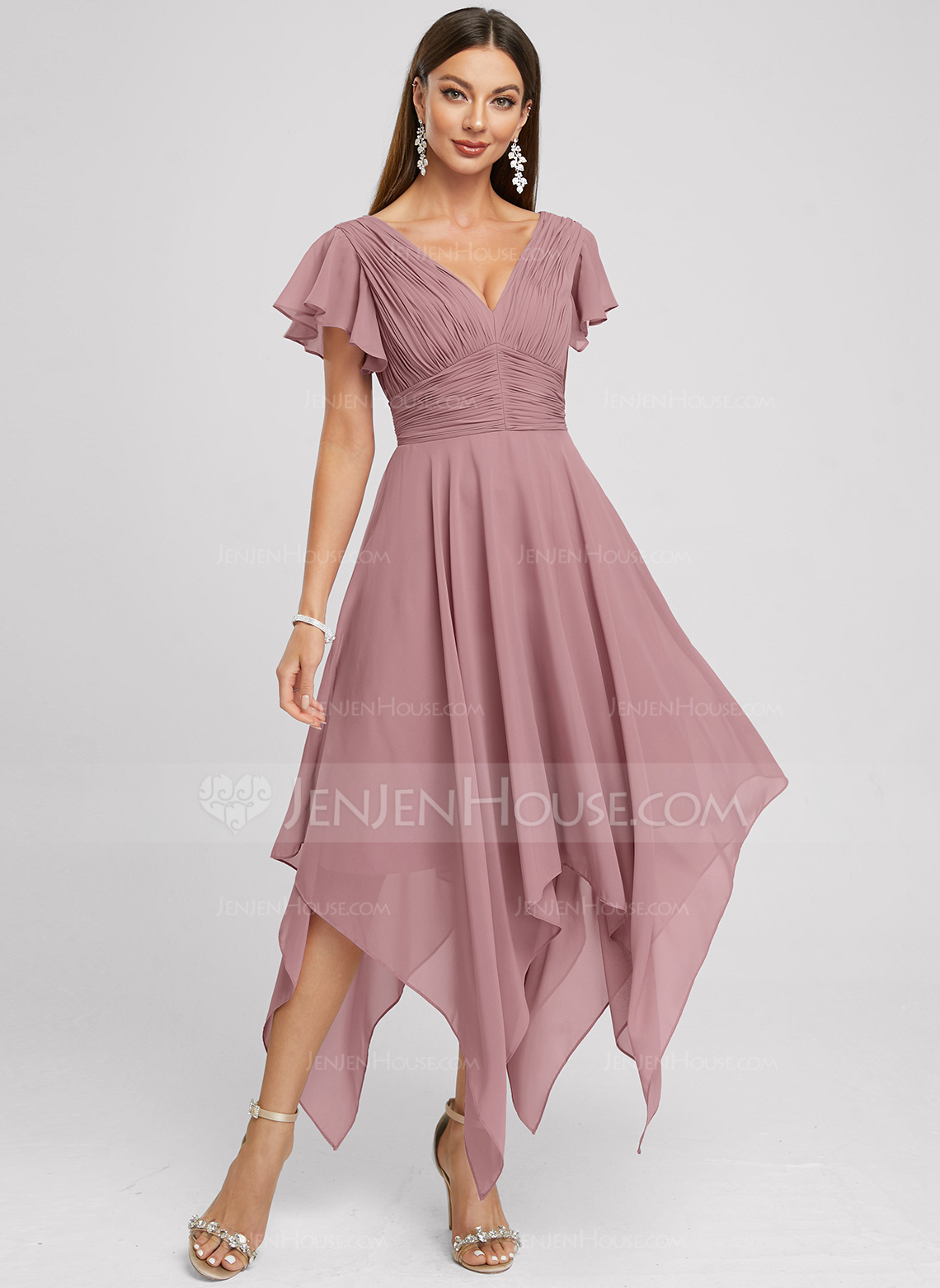 Kjole Maxi i Chiffon