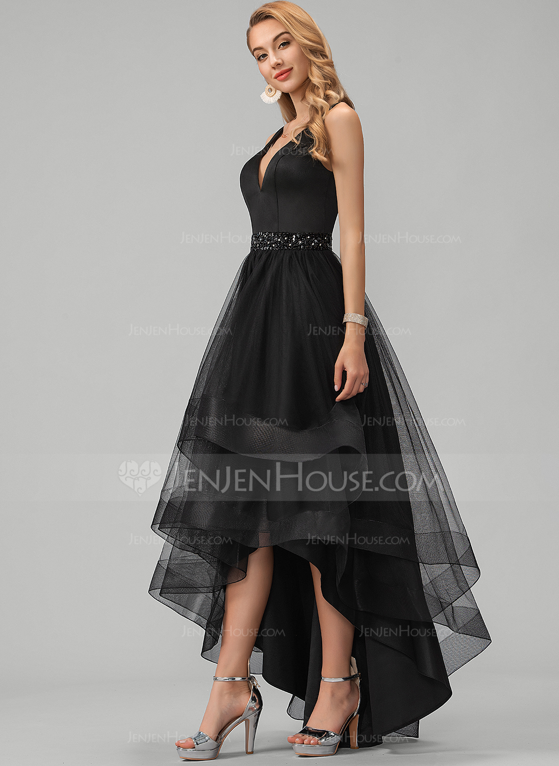 asymmetrical cocktail evening dress