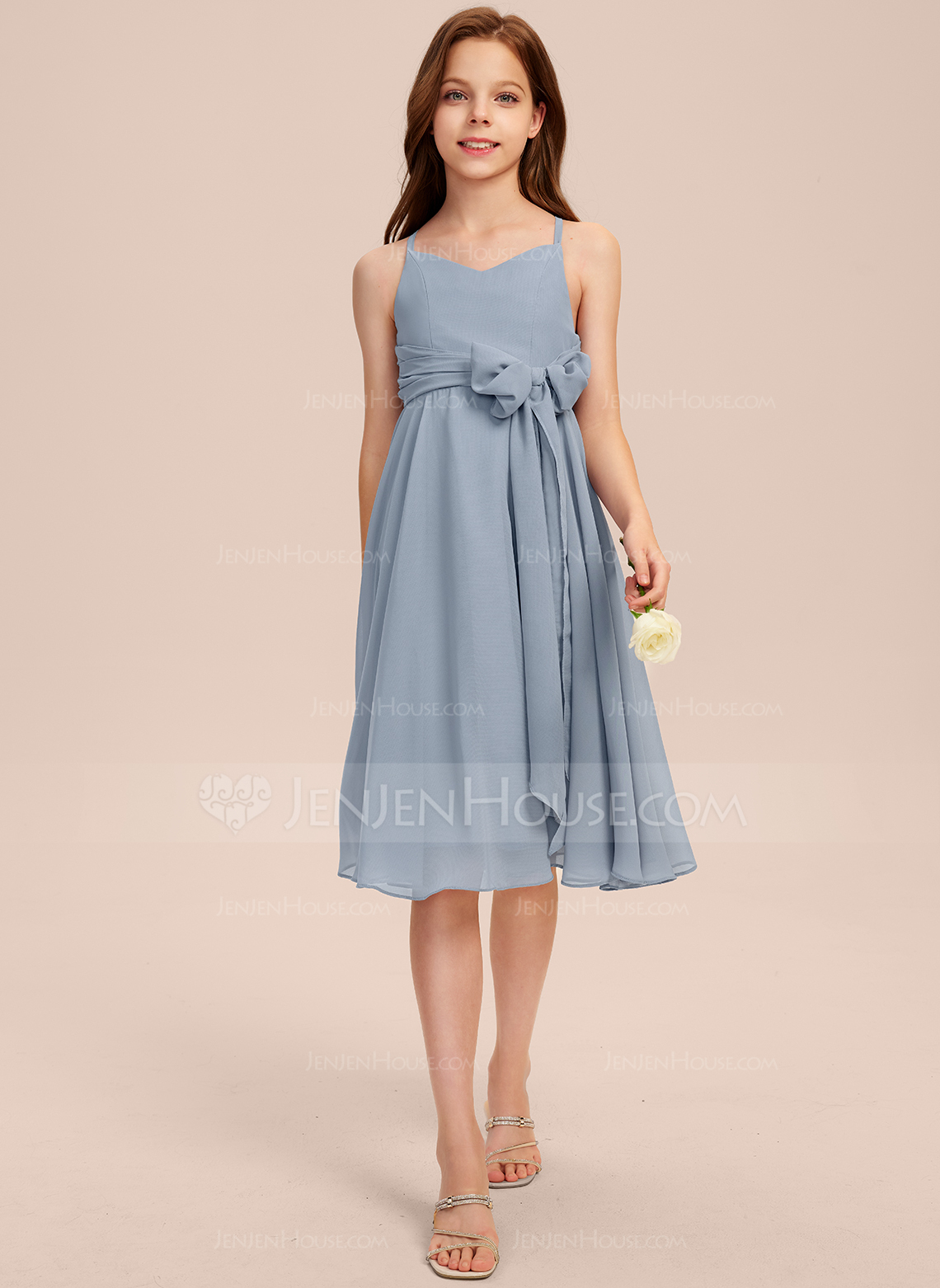 Kjole A-line kjole i Chiffon