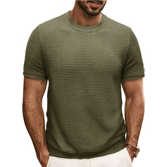 T-shirts pour hommes style classique pour des hommes moderne polyester col ras du cou t-shirts à manches courtes 
