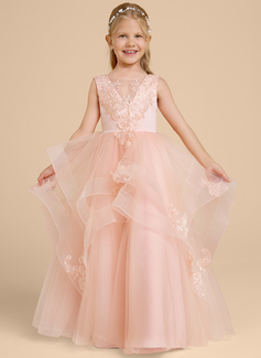 Kjole Ballkjole/Prinsesse i Tyll med paljetter