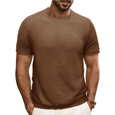 T-shirts pour hommes style classique pour des hommes moderne polyester col ras du cou t-shirts à manches courtes 