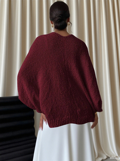 Knit Bridal Solid Color Wedding Wrap 