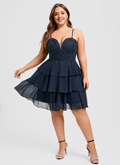 Jurk van kant met sweetheart spaghetti pailletten