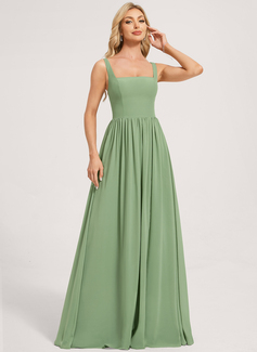 A-line Square Chiffon Dress