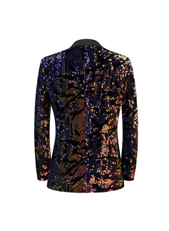 Sequin 2 Piece Single Breasted Men's Prom Tuxedo Suit 