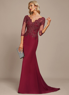 Kjole Maxi i Chiffon