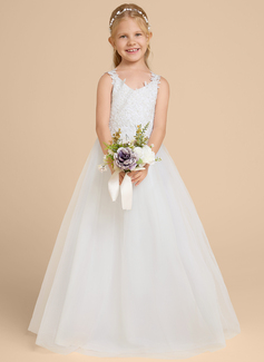 Jurk gala-japon/prinses van tule met strik