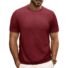 T-shirts pour hommes style classique pour des hommes moderne polyester col ras du cou t-shirts à manches courtes 