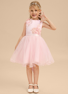 Jurk a-lijn-jurk van kant met strik