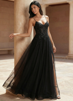 V-Neck Tulle Dress