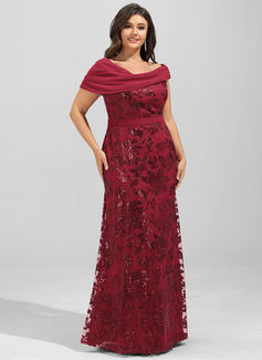 Kjole Maxi i Paljett med Plissert