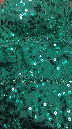 Trompet/Havfrue V-hals Gulvlengde Paljett Ballkjole med Profilering paljetter 