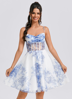 A-line Sweetheart Short Tulle Homecoming Dress With Pleated 