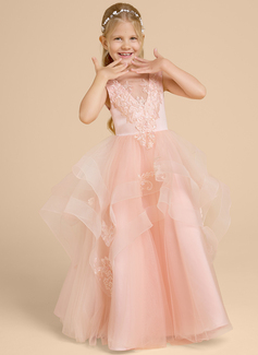 Kjole Ballkjole/Prinsesse i Tyll med paljetter