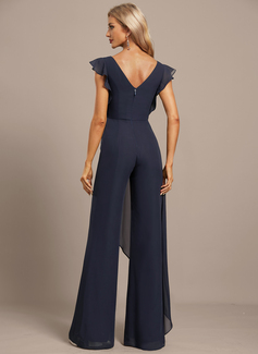 Overskirt Chiffon Maxi Jumpsuit