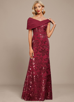 Kjole Maxi i Paljett med Plissert