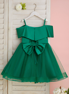 A-line Bow Tulle Dress