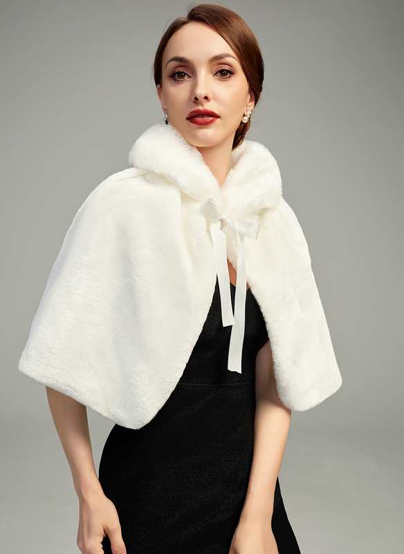 Webpelz Brautjungfer Hochzeit Abend Cocktail Schals 