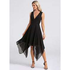Kleid Midi aus Chiffon