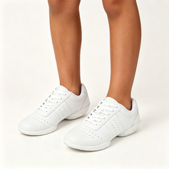 Crianças sapatos de dança microfiber læder sapatos de treino dança salto raso outdoor sapatos
