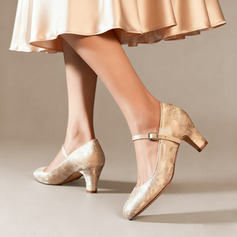 Женский Свадебная обувь кружевной Satin Высокий каблук Point Toe Свадебные Каблуки Обувь подружки невесты Винтаж свадьба Вечер обувь 