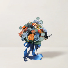 Keinotekoinen hääkukat vapaamuotoinen silkki kukka ruusut morsiamen kukkakimppuihin 