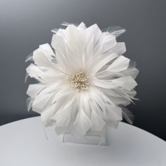Mulher flores feather falsa kentucky derby fascinadores com clip