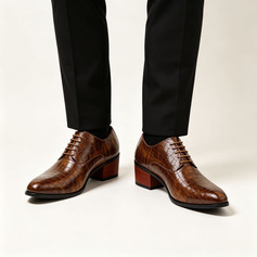 Hombre zapatos de vestir oxfords boda cuero zapatos
