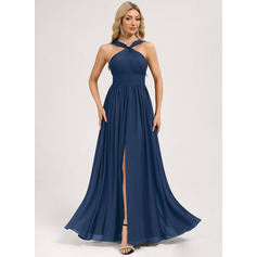 Kjole A-line kjole i Chiffon med Ruffle