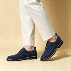 Herren Lässige Schuhe Abendschuhe Derbys Täglich Business Veloursleder Schuhe 