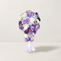 Keinotekoinen hääkukat vesiputous silkki kukka calla morsiamen kukkakimppuihin 