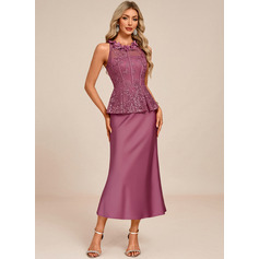 3D Floral Lace Midi Dress