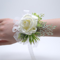 1 PC Artificial Wedding Flowers Silk Cloth Wrist Corsage 