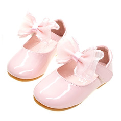Girl's Flats Casual Bowknot Leatherette Flat Heel Shoes
