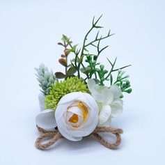 1 PC Artificial Wedding Flowers Silk Cloth Roses Wrist Corsage 