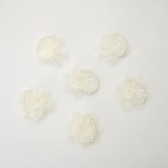 6 kpl keinotekoinen hääkukat tylli ranne kukkakimppu 